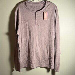 Patagonia Men's Long Sleeve Sage Khaki Henley Shirt L